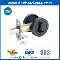 قفل مقبض الباب الأسود deadbolt في سبيكة الزنك للباب الداخلي ddlk029
