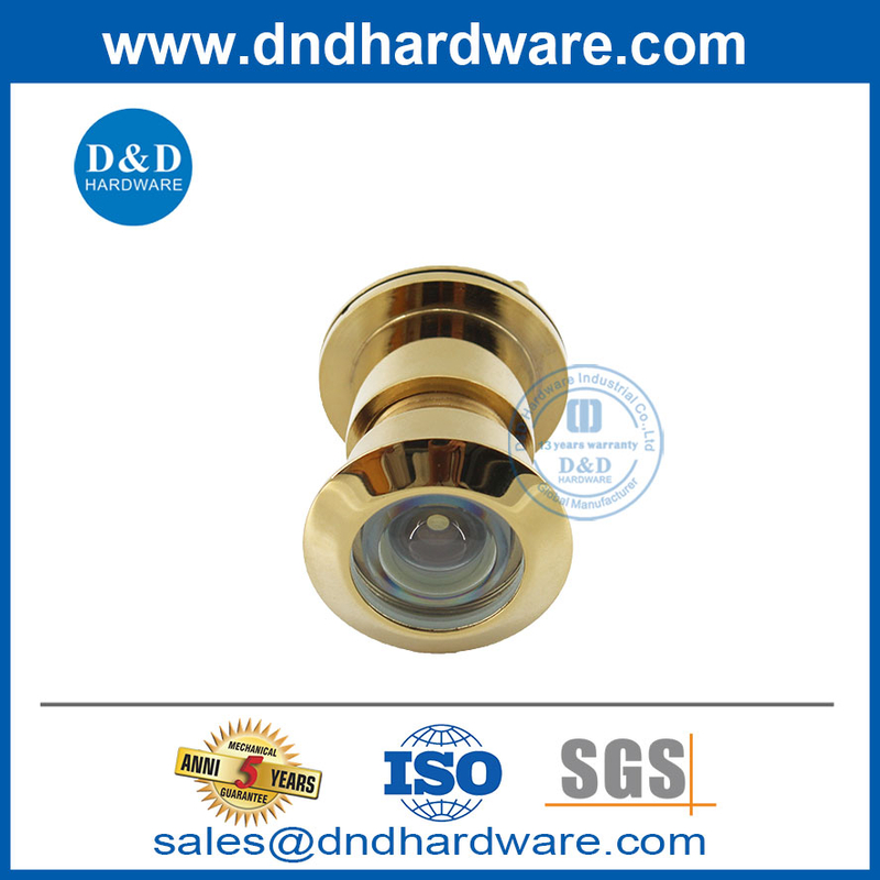 Gold Plated 200 درجة زنك عارض باب الفندق مع Cover-DDDV003