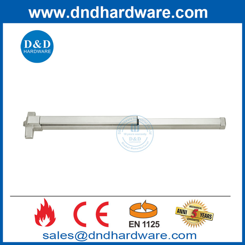 جهاز خروج الباب Push Bar Lock CE EN1125 Panic Bars for Double Doors-DDPD025