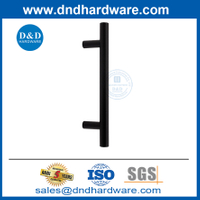 دخول باب سحب مقابض الفولاذ المقاوم للصدأ مقابض الباب الزجاجي الأسود ddph031