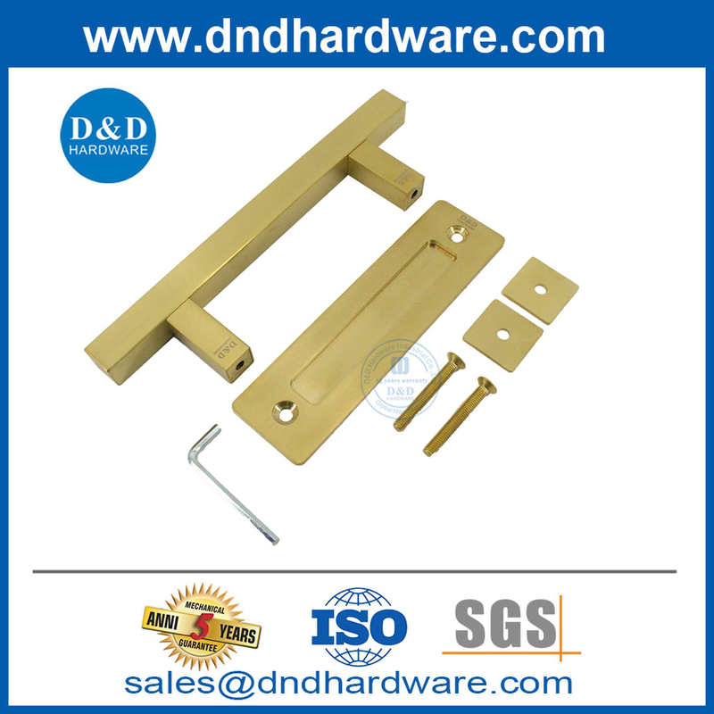 مقبض باب بارن مربع الذهب دفع ضوء الباب منزلق مقبض الكربون الصلب -DDBD104