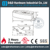 الصف 304 TOP TOP PATCH الثقيلة مناسبة للباب الزجاجي بدون إطار DDPT007