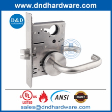 UL ANSI درجة 1 الفولاذ المقاوم للصدأ 304 ممر نقر قفل الباب DDAL01 F01.5