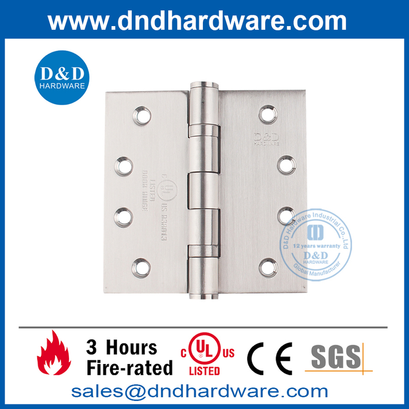 مفصل باب UL SS316 مقاوم للحريق للأبواب الداخلية- DDSS001-FR-4X4X3