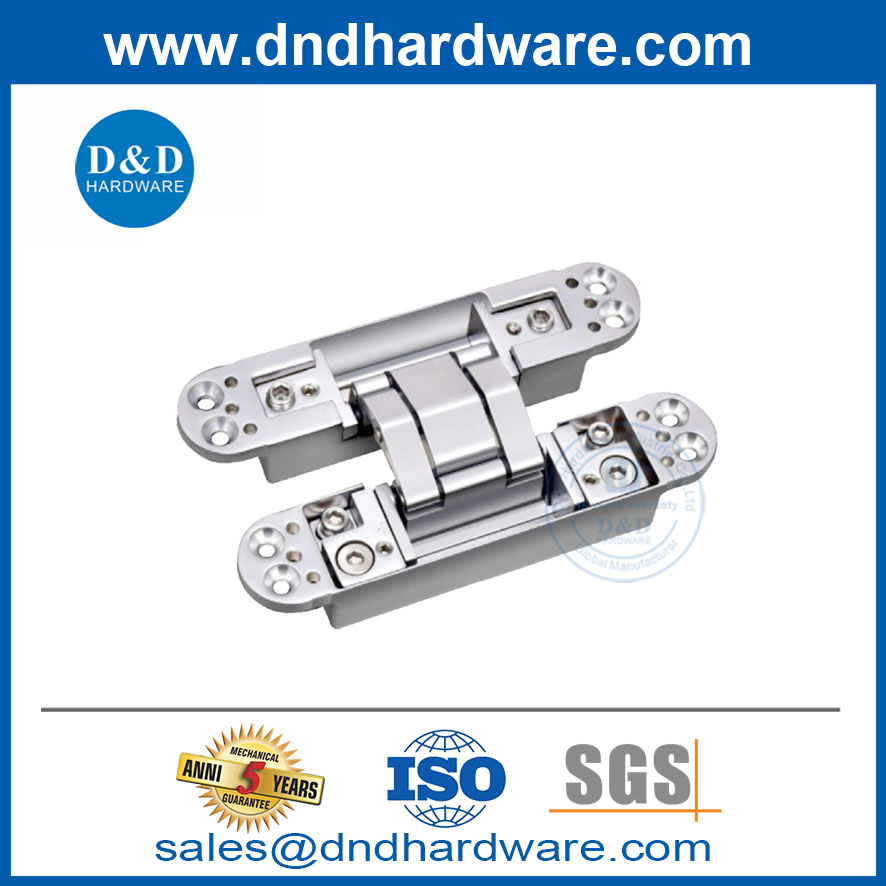 أنواع مخفية من مفصلات سبيكة الزنك والألومنيوم ثلاثي الأبعاد القابل للتعديل Hinges-DDCH011