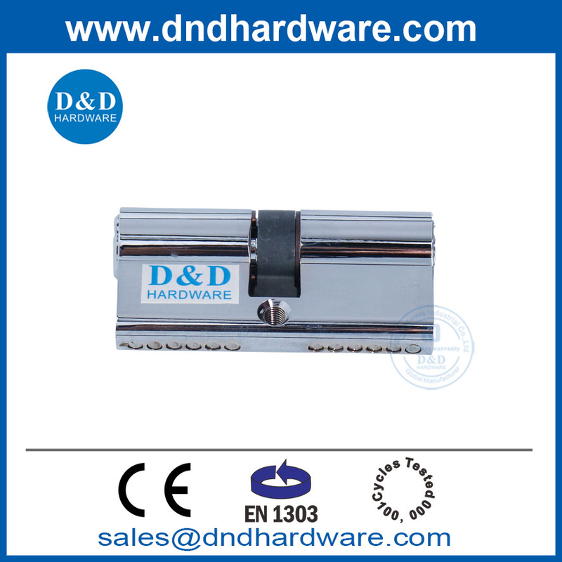 EN1303 Polish-Chrome Cylinder Door Lock Core with 2 مفتاح قفل الباب Cylinder-DDLC003