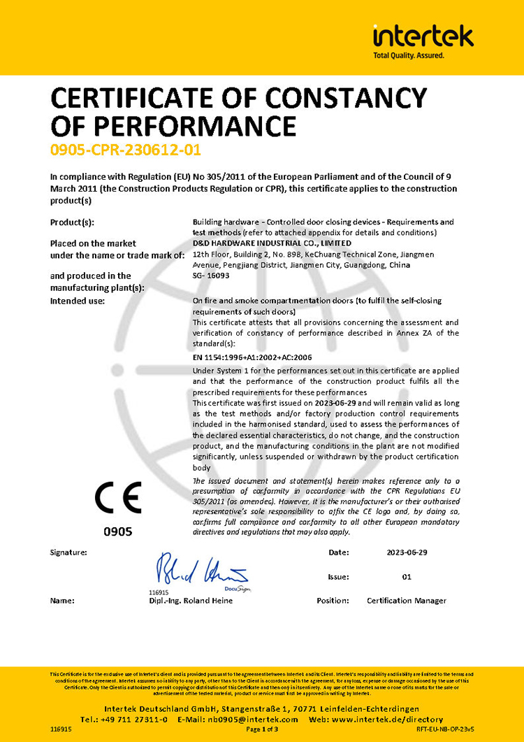 CE DOOR ALICER -DDDC014