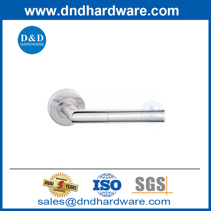 الأسلوب الأوروبي المعدني الباب الداخلي مقبض الباب الفولاذ المقاوم للصدأ DDTH028