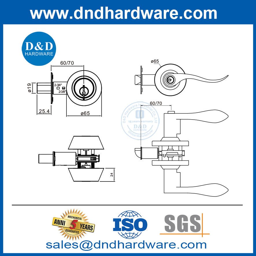 قفل leverset express keys مع حزم التحرير والسرد deadbolt واحدة من الأسطوانة ddlk026
