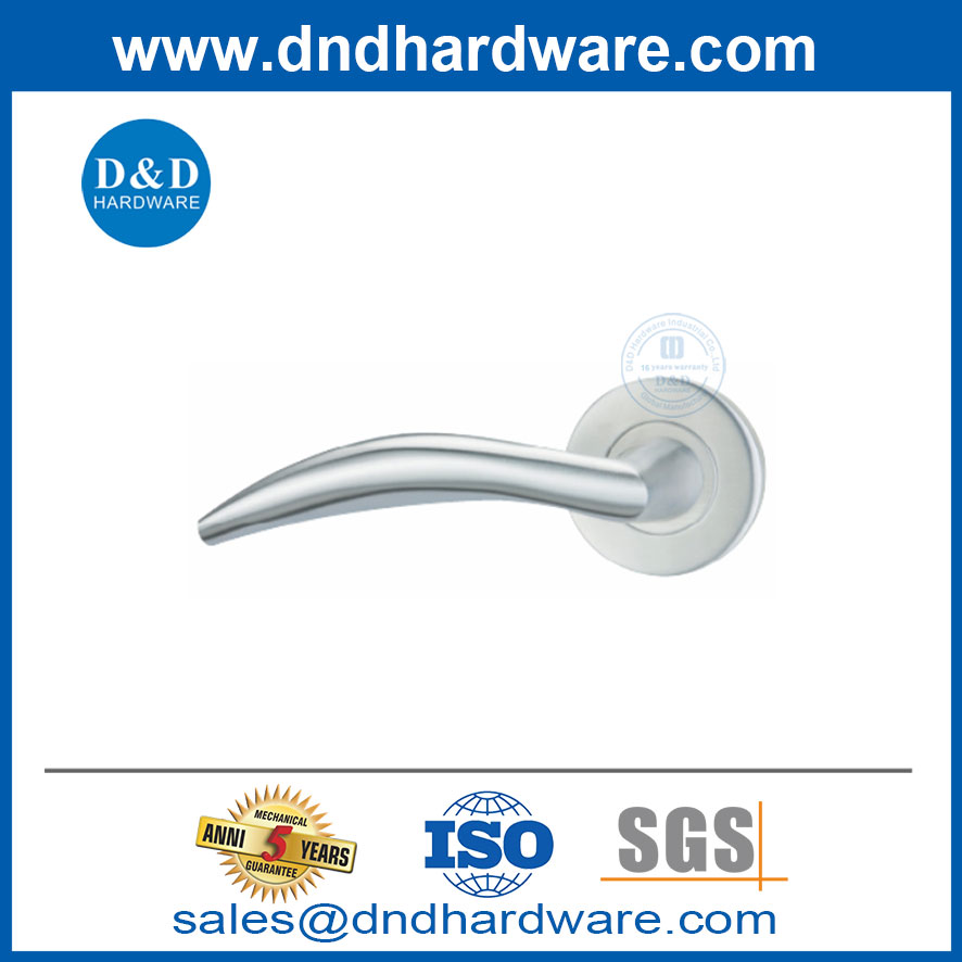 مقابض الأبواب المعاصرة من الفولاذ المقاوم للصدأ 304 داخل مقابض الباب DDSH007