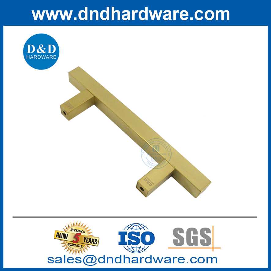 مقبض باب بارن مربع الذهب دفع ضوء الباب منزلق مقبض الكربون الصلب -DDBD104