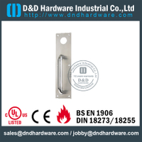الفولاذ المقاوم للصدأ 304 ليلة مزلاج لوحة للأبواب المعدنية تعمل مع اسطوانة ، DDPD011