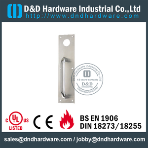 الفولاذ المقاوم للصدأ 304 ليلة مزلاج لوحة للأبواب المعدنية تعمل مع اسطوانة ، DDPD011