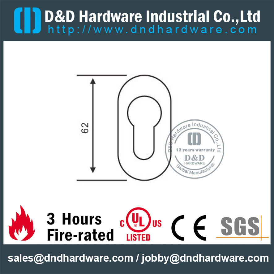 البيضاوي Escutcheon- D & أمبير ؛ D الأجهزة