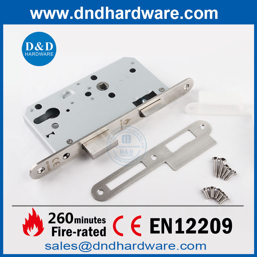 CE Fire Round Round Forend Plate Door Lock مع مفتاح للسكني DDML009R 