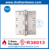 الساتان الفولاذ المقاوم للصدأ 316 ul مفصلية الباب المقدرة من النار للبناء السكني DDSS002-FR-4.5x4x3.4
