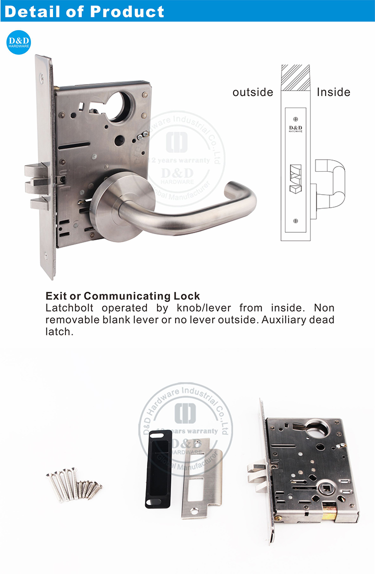 ANSI GRADE 1 DOOR LOCK