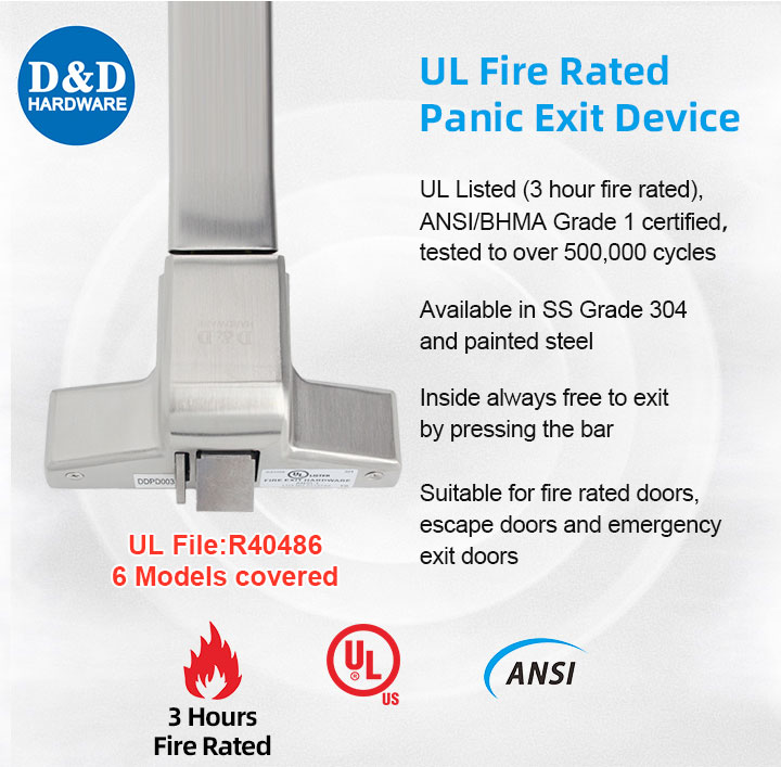 UL Fire Exit Hardware