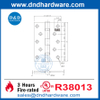  5 بوصة UL SS316 متعرج من الباب المتماثل من أجل باب النار DDSS005-FR-5X3.5X3