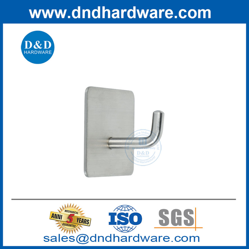  الجدار مثبتة على الحائط SUS304 معطف المطبخ شماعات الحمام منشفة رداء Hook-DDTC001