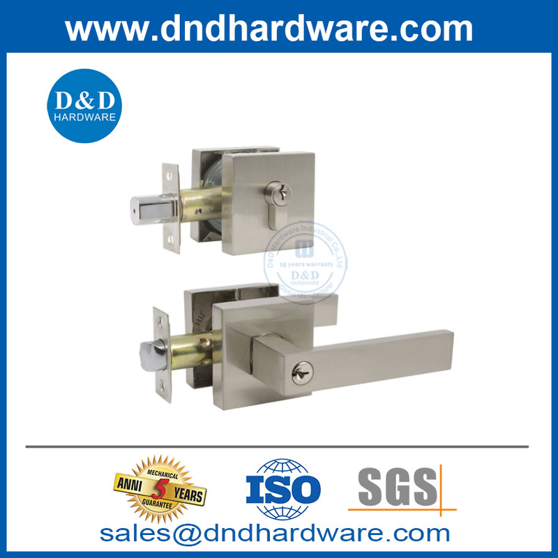 رافعات باب الإدخال الرئيسية والأسطوانات المفردة DEADBOLTS COMBO حزمة مفاتيح على حد سواء lockset-ddlk025