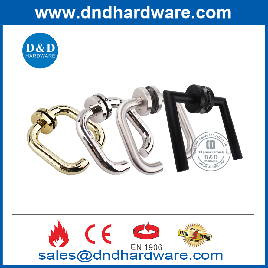 مقبض الباب المعاصر أنماط باب غرفة نوم مربعة من الفولاذ المقاوم للصدأ مقابض DDTH020