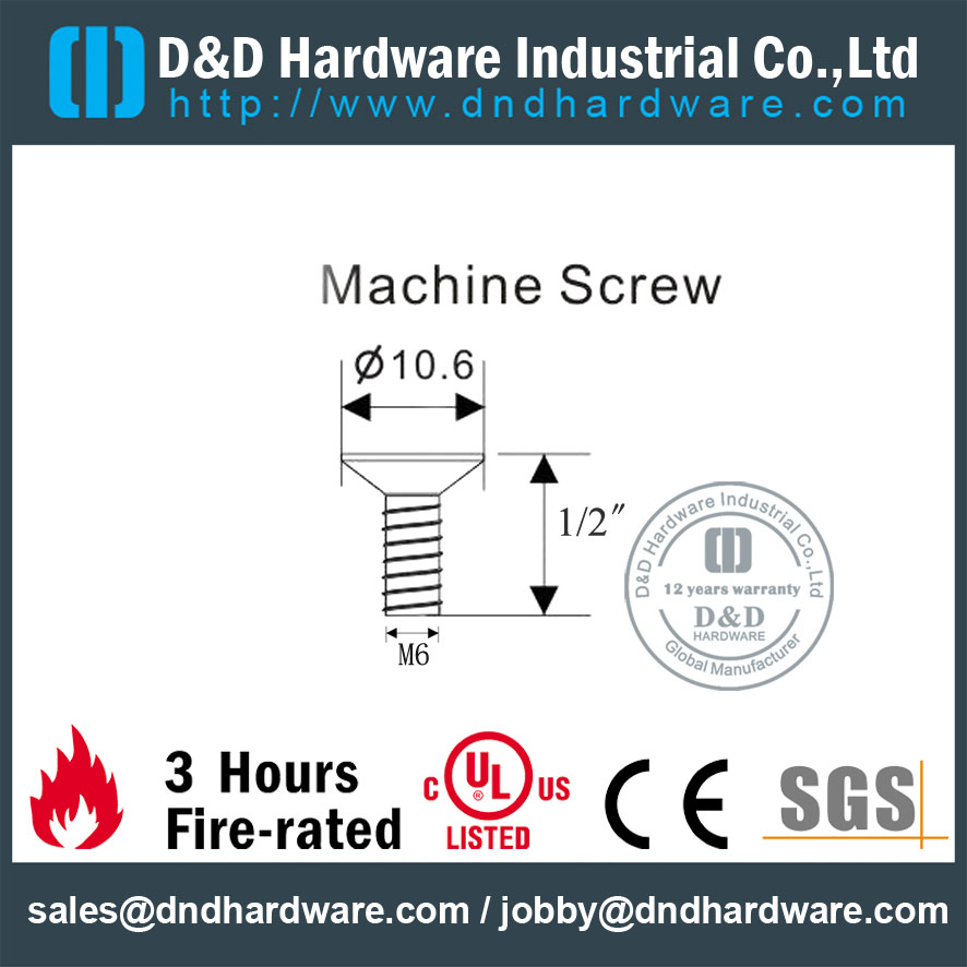 M6 pingdi screw صورة 4- D & amp؛ D Hardware