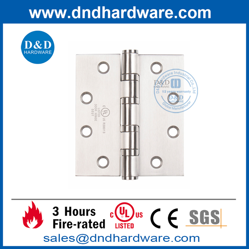 مفصلة مقاومة للحريق UL SS304 للأبواب شديدة التحمل- DDSS008-FR