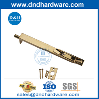 النحاس المصقول 8 بوصة الصلبة SS304 Gold Saffy Flush Flush Bolt-DDDB001