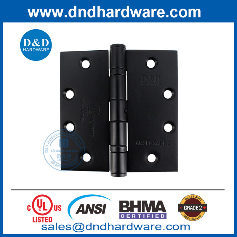 BHMA ANSI MATT Black Stainless Steel 304 NRP DOP HINGE-DDSS001-ANSI-2-4.5X4.5X3.4