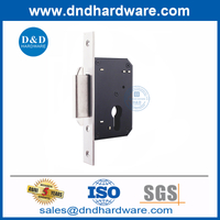 قفل خطاف الفولاذ المقاوم للصدأ قفل قفل باب منزلق خشبي مع Key-DDML031-B