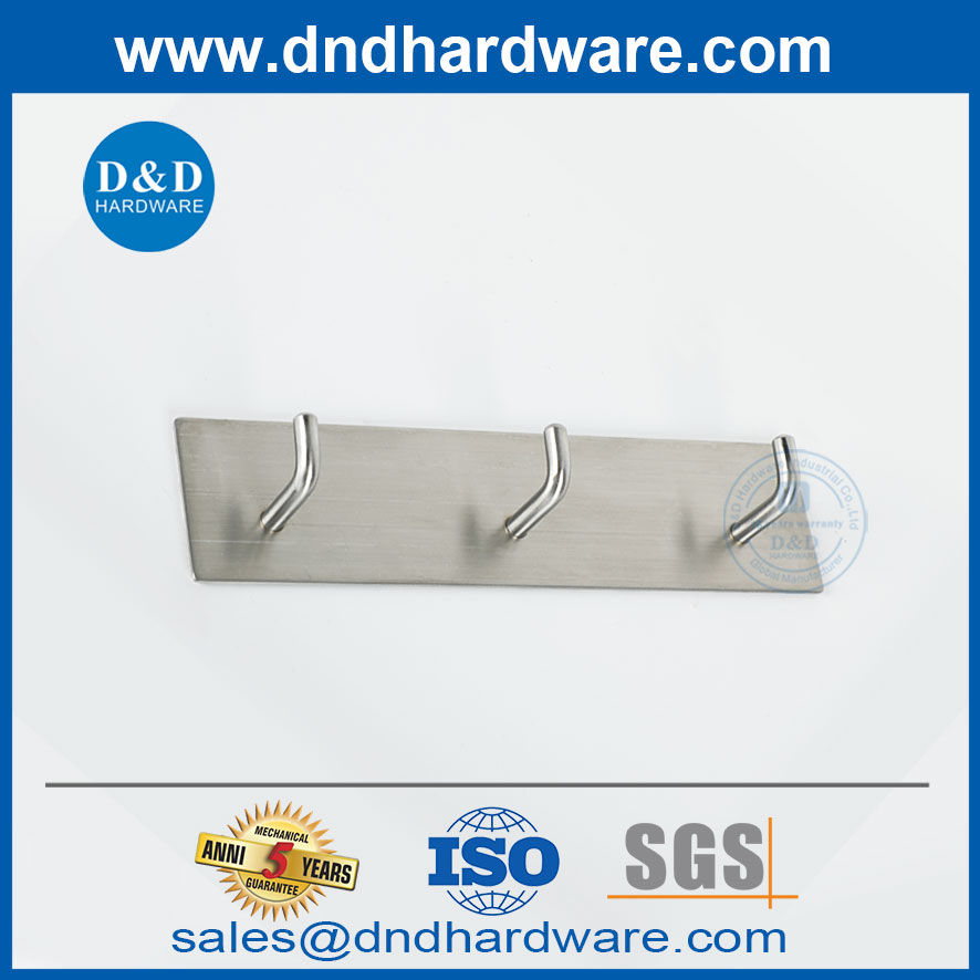  الجدار مثبتة على الحائط SUS304 معطف المطبخ شماعات الحمام منشفة رداء Hook-DDTC001