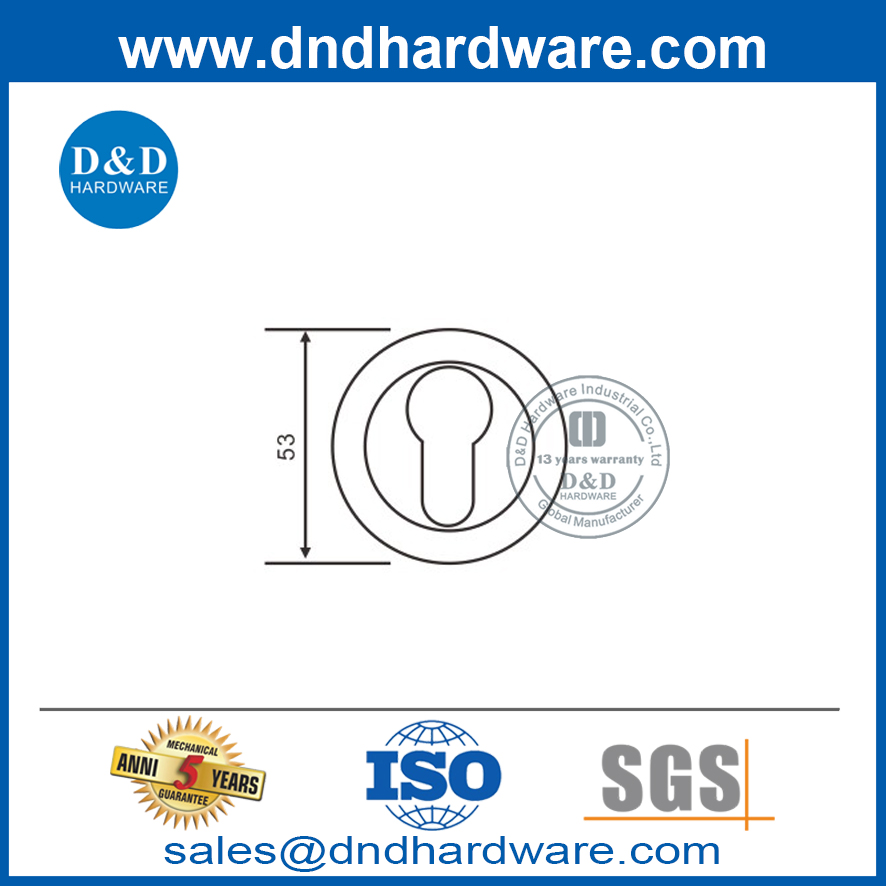 عالي الجودة الداخلية inox أنبوبي ليفر مقبض مقبض الأسطوانة rocutcheon-ddes008