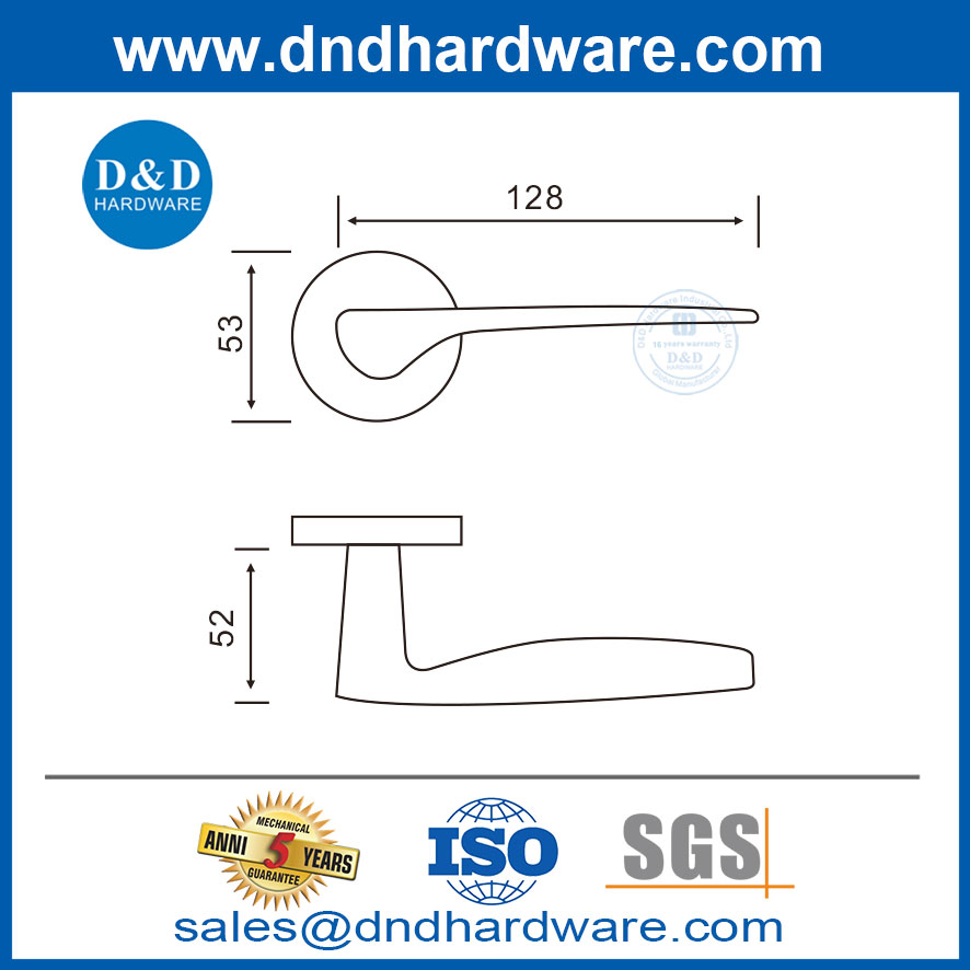 أفضل مقابض الباب الأمامي 316 مقابض الباب على طراز الفولاذ المقاوم للصدأ DDSH008