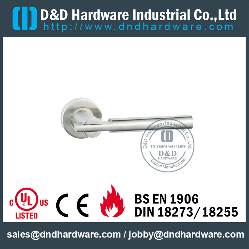 مقبض الباب الداخلي الصلبة كروم T الشكل للدخول أبواب الفولاذ -DDSH046