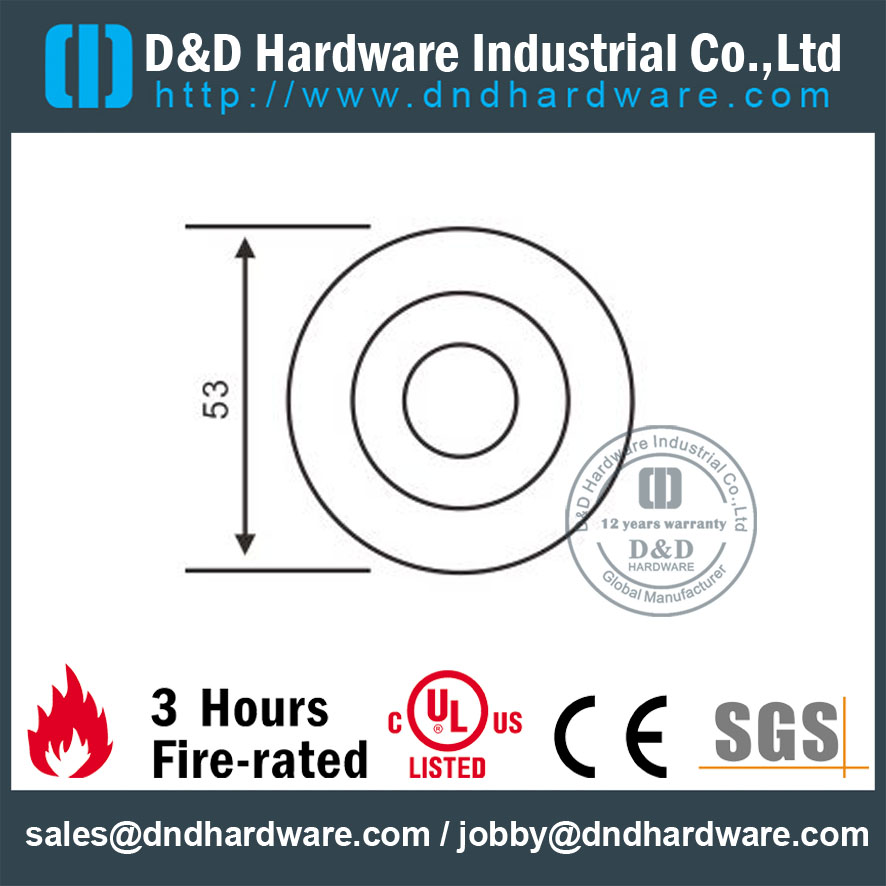 SUS304 Round Escutcheon-D & amp؛ D الأجهزة