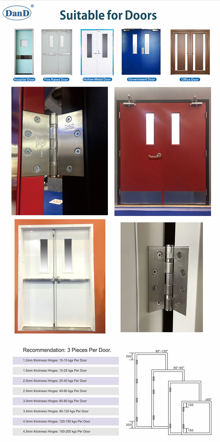 UL Fire Rated Door Hinge-D & D Hardware