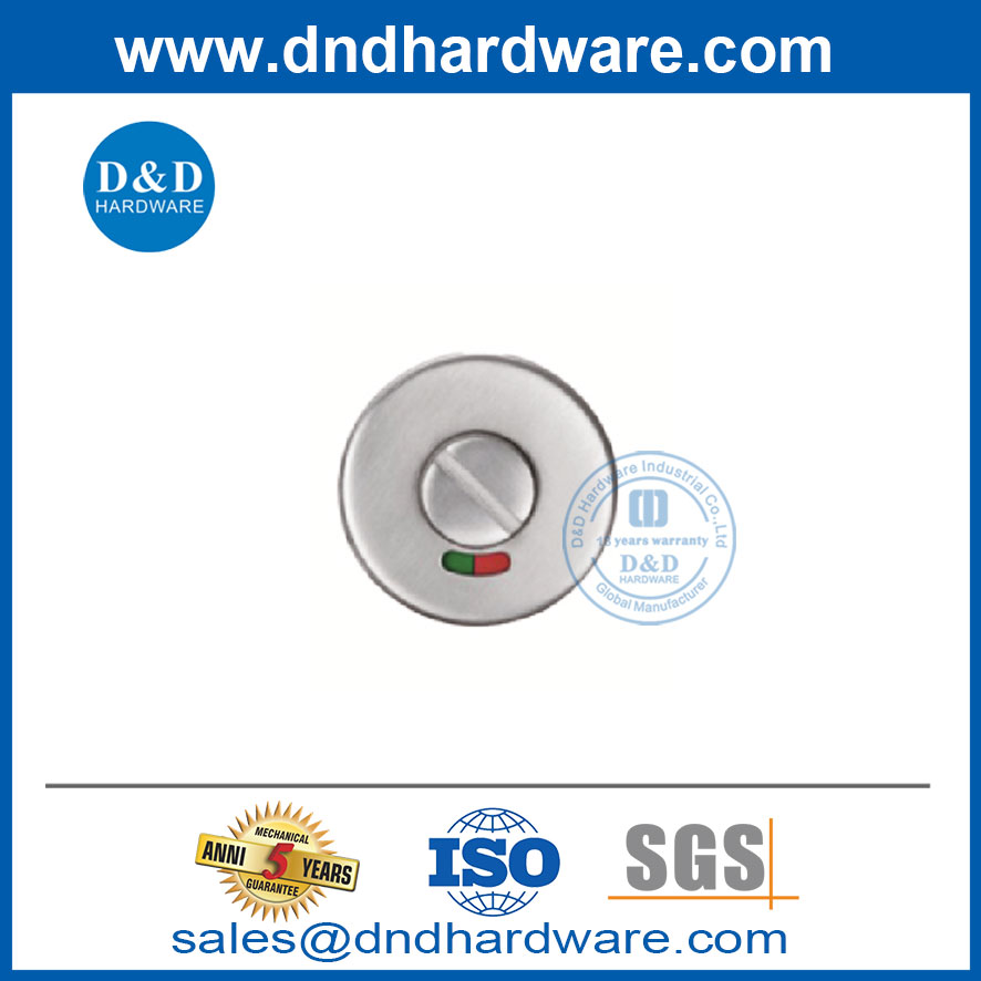SS304 نوع ذراع Thumbturn وإطلاقه مع مؤشر ل toliet door-ddik006
