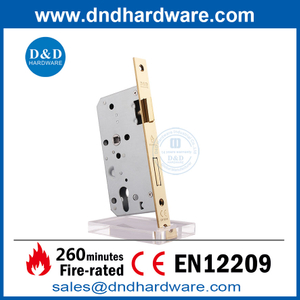 البولندية النحاس CE Fire Gloden House Door Lock for Wood Door-DDML009 