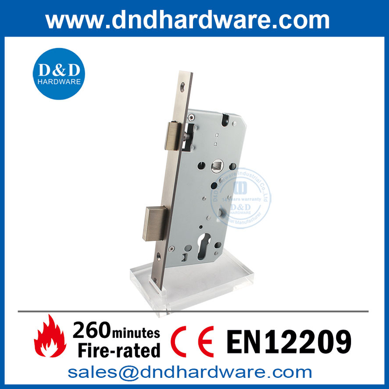 EN12209 FIRE DOOR SASH LOCK عالية الجودة SUS304 العتيقة النحاس القفل DDML009 