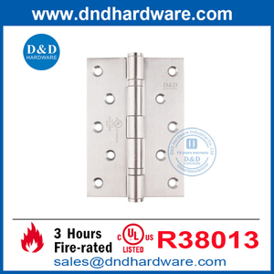 SS304 الباب المعدني مفصلات UL مدرج النار الحريق صائغ باب النيكل مفصلات DDSS005-FR-5X3.5X3
