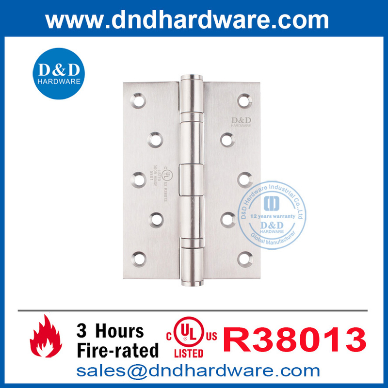  5 بوصة UL SS316 متعرج من الباب المتماثل من أجل باب النار DDSS005-FR-5X3.5X3