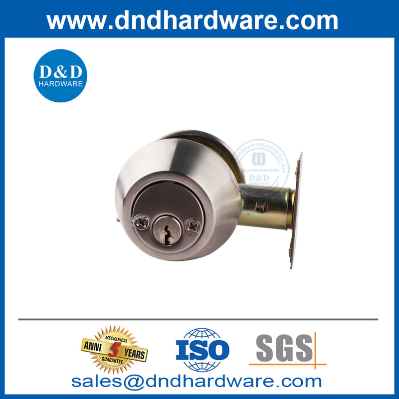 قفل الباب الفولاذ المقاوم للصدأ deadbolt مع أسطوانات مزدوجة ddlk007