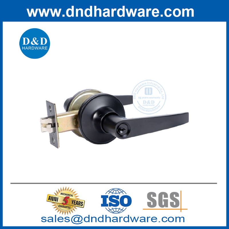 Matt Black Zinc Alloy Door Borksets ومقابض DDLK023