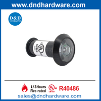 UL Brass Matte Black 180 درجة أمن الباب جاسوس العيون ثقب العارض DDDV009