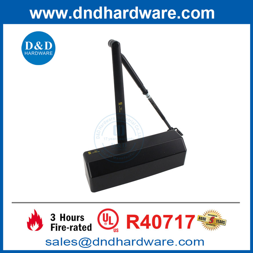 الأمن التلقائي UL مدرج الباب الأسود مقاوم للحريق المصنعين DDDC058