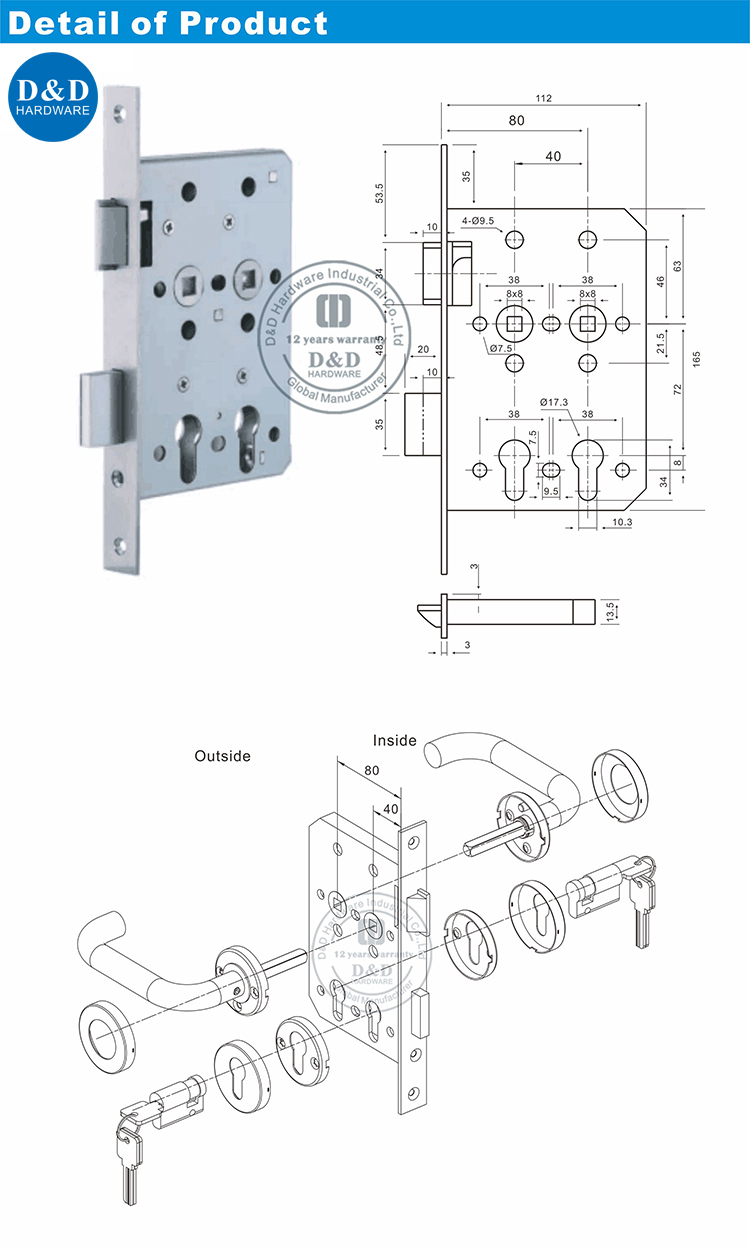 X-Ray Lock-D & D الأجهزة