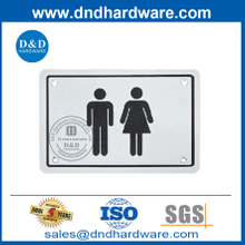 لوحة لافتة باب الحمام العامة للجنسين من الفولاذ المقاوم للصدأ- DDSP003