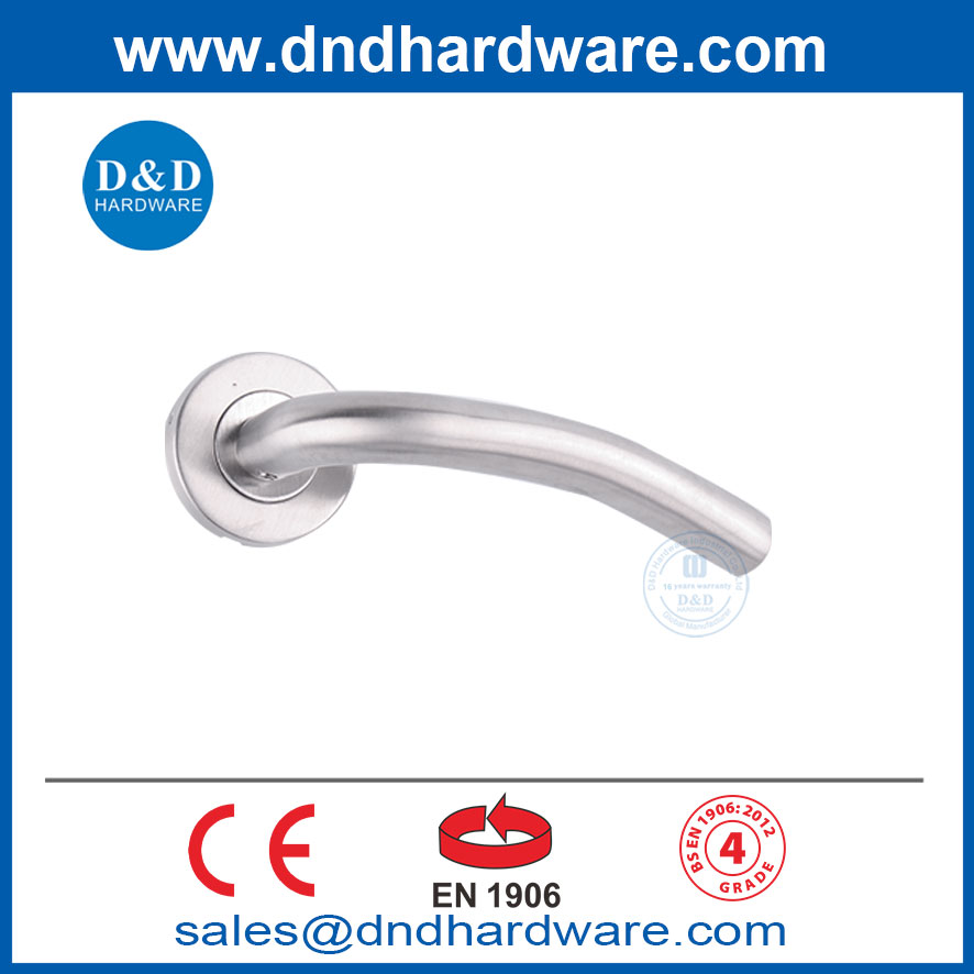 مقبض الباب الأجهزة EN1906 من الفولاذ المقاوم للصدأ مقابض الباب الفاخرة الحديثة DDTH006
