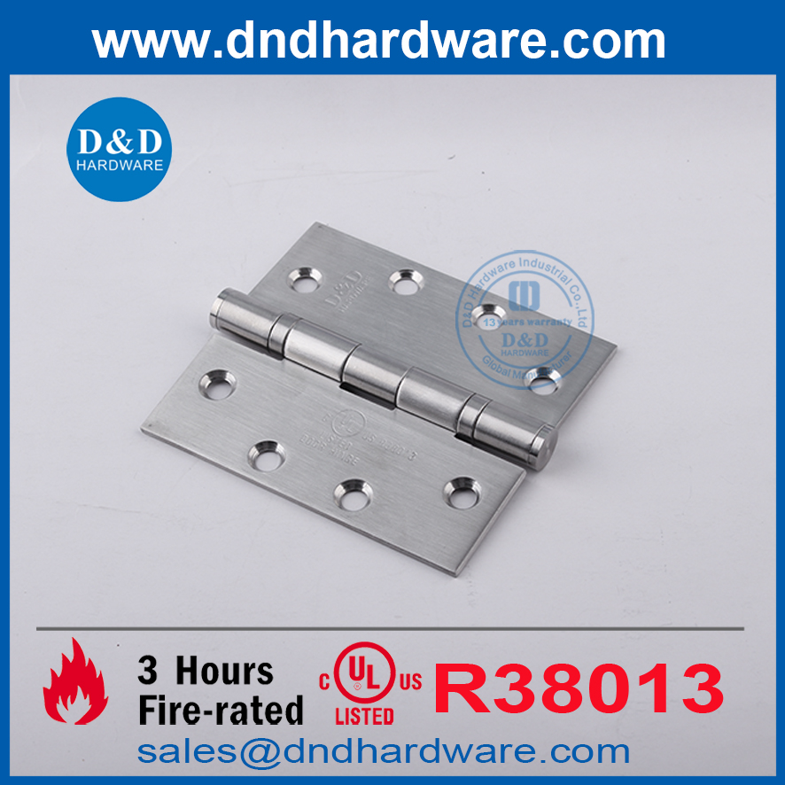 UL Fire 316 مفصلي باب المنزل الفولاذ المقاوم للصدأ للبناء الشقق DDSS002-FR-4.5x4x3.0